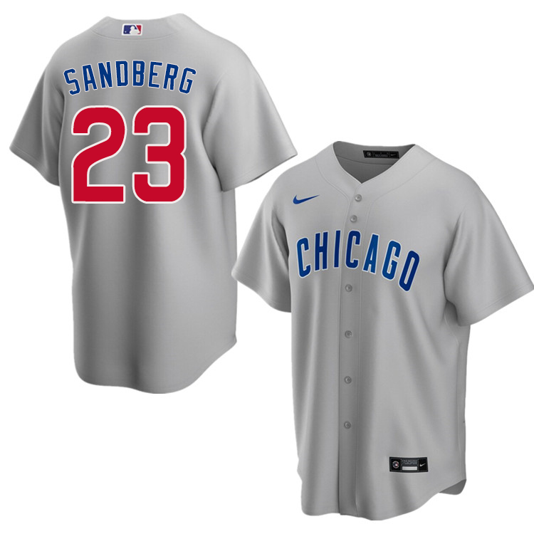 Nike Men #23 Ryne Sandberg Chicago Cubs Baseball Jerseys Sale-Gray